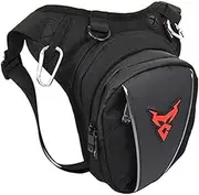 Hiking Waist Pack Leather Drop Leg Bag for Men Women Multi-Purpose Motorcycle Bike Outdoor Sports Tactical Cycling Riding Belt Bum Bag