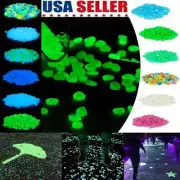 Glow in The Dark Pebbles Garden Glowing Rocks Fish Tank Luminous Stones Lots