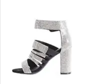 Jeffrey Campbell Scarpe Crystal Embellished Heel 7/37 NWB