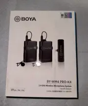 BOYA 2.4G Wireless Microphone Kit for iPhone BY-WM4PRO 2 Transmitters