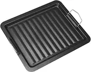 BBQ Grill Pan Barbecue Grill Plate with Handles Evenly Heating Roasting Korean Design Grilling Pan for Outdoor Indoor Kitchen