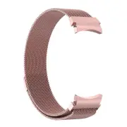 Metal Samsung Galaxy Watch 7 6 4 5 Pro Classic 40mm 44 mm Milanese Magnetic Band Rose Pink