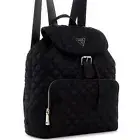 GUESS Jaxi Large Quilted Backpack, bag, purse travel bag in black