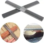 4 in 1 Steel Flat Rasp File 200mm Wood Rasp File Half-Round Hand File Woodworking Carving Rasping Coarse Tool 4-Way Shoe Rasp