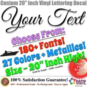 20” Custom Vinyl Lettering Decal Sticker Large Vinyl Sign Boat Numbers Letters
