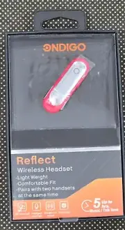 New Ondigo Reflect Wireless Headset w/ Built-In Microphone 5 Hr Talk Time