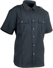 [First Class] 100% Polyester Short Sleeve Men's Uniform Shirt White
