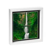 Nicola Spring 10" x 10" White 3D Box Photo Frame - 8" x 8" Mount