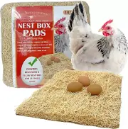 Nest Box Pads for Chicken Nesting Boxes - 13 X 13 Pads Made in USA from Sustaina