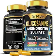 Glucosamine Chondroitin MSM Supplement for Men and Women - 4in1 Formula - Joint & Bone Health Support - 150 Capsules