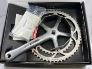 NOS Campagnolo RECORD Alloy Square Taper 10 Speed Double Crankset 172.5mm 53/39t