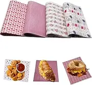 200 Pieces Wax Paper Deli Paper Sheets Sandwich Wrap Parchment Paper Picnic Paper Sheets for Food Basket Liner, Party,Kitchen,Restaurant(9.8inx8.5in)