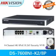 Hikvision DS-7608NI-K2/8P 8-Channel PoE 4K H.265+ Network Video Recorder NVR