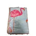 Flamingo Blue Towel Bird Bath Beach Pool 100% Cotton LG Super Soft Absorbent