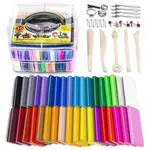 POLYMER CLAY STARTER KIT 32 COLORS OVEN BAKE CLAY BAKING MOD