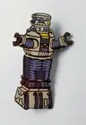 Vintage Lost in Space Robot YM 1.5" Cloisonne Pin