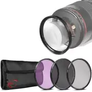 52MM Filter Kit UV CPL FLD for Sigma 30mm f/1.4 DC DN Contemporary Lens Sony E