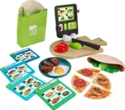 Fisher Price Laugh Learn 123 Follow Recipe Meal Kit 30 Piece Cooking Set