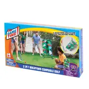 WHAM-O GAME TIME 2 IN 1 BACKYARD CORNHOLE & GOLF SET
