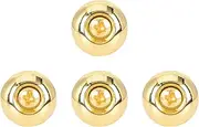 Yardwe 4PCS Guitar Strap Locks Durable Bass Strap Buttons for Electric Guitar Ukulele Thickened Design for Enhanced Stability Smooth Finish to Prevent Scratching