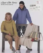 Classic Elite Yarns CEY Knittng Pattern 9040 Montera Sweater Jacket Afghan Bag