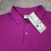 Jantzen Purple Polo NWT Shirt Vintage 80s Mens XL (Long Torso/tall) N2