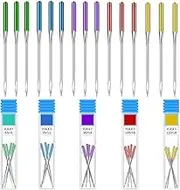 Sewing Machine Needle Universal Regular Point Machine Needle,60Pcs 5Color Universal Regular Point Machine Needle Anti-Jumping Needle,Universal Regular Point Machine Needle,Regular Point Machine Needle