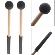 1 Pair Tongue Drum Mallets Soft Rubber Head Drum Mallets Sticks for Drums Tongue