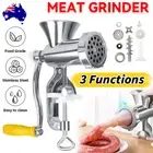 Manual Meat Grinder Mincer Sausage Stuffer Filler Table Machine Homemade Pasta