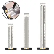 T-Type Ruler Scribing Square Woodworking Marking Measuring Tool Stainless Steel