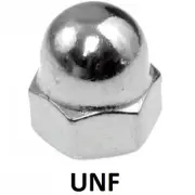 Qty 100 Dome Nut 5/16" UNF Imperial Stainless Steel 1 Piece Acorn 304 A2 70 SS