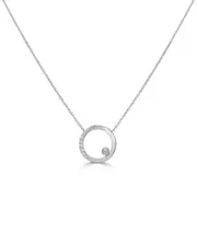 Sabrina Designs 18K 0.21 ct. tw. Diamond Circle Necklace