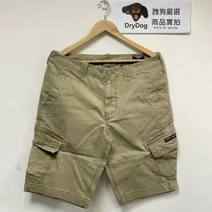 跩狗嚴選 極度乾燥 Superdry Cargo 復古水洗風格 短褲 多口袋 純棉耐磨 工作褲 斯里蘭卡製 卡其色