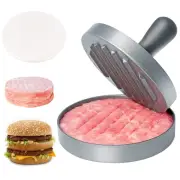 Hamburger Press Patty Maker, Food Grade Aluminum Burger Press with ABS Handle...