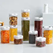 Safe Storage Jars Containers Set Organizers 7pcs Bpa-free Cereal