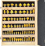 KOWOOD Router Bits Set 1/2 Inch Shank 丨70 - Piece Set.