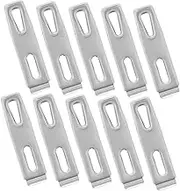 COSMEVIVI Travel-Friendly Clothes Pins 10pcs Stainless Steel Quilt Clips Heavy Duty Laundry Clips Home Drying Clip Safe Lock Clamp