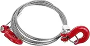 COMPUKAS Crawler Tow Hook with Heavy Duty Winch Strap Trailer Hook Compatible with Axial for Enhanced Towing and Climbing Experience