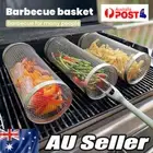 Portable Grill Basket BBQ Grill Mesh Meat Vegetables Barbecue Net Cage Stainles