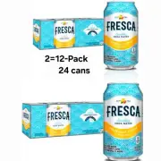 Fresca Grape Fruit Citrus Sparkling Soda Water 12 Fl Oz, Cans 2-12-Pack 24cans