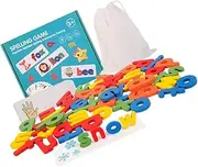 KONTONTY 1 Set Spelling Game Alphabet Blocks Flashcards Word Puzzle for Early Learning Matching Safe Engaging Educational