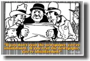 NEW FUNNY HUMOR POSTER - If You Don't Read the Newspaper... - Mark Twain