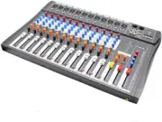 CT 120S-USB 12-Channel USB Mixer with 48V Phantom Power, 3-Band EQ, XLR & 1/4...