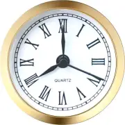 Mini Clock Insert 2.4 Inch Round Quartz Fit Up Movement Miniature Clock White