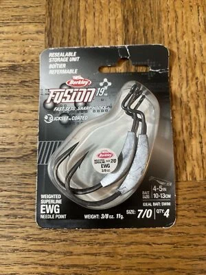 Berkley Fusion Weighted Superline EWG Hook Size 7/0