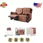 Premium Non-Slip Split Recliner Sofa Cover for 2 Seaters - Machine Washable Red
