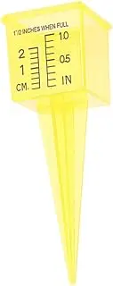 Totority Rain Gauge Measuring Cup Durable Sprinkler Measurement Tool for Lawn Garden Accurate Rainfall Measurement Sprinkler Calibration Easy Installation Yellow