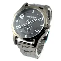 在飛比找Yahoo奇摩購物中心優惠-Mirabelle 獨特數字 鎢鋼錶鍊錶 五色可選/43mm