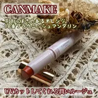 在飛比找蝦皮購物優惠-現貨在台🎉日本 Canmake 唇彩水蠟筆 18甜橘棕