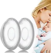 Breast Milk Collector, 2 Pack Milk Collection Shells, Reusable Portable Breast Milk Collection Shell, Soft Flexible Silicone Material, Save Breastmilk, BPA-Free